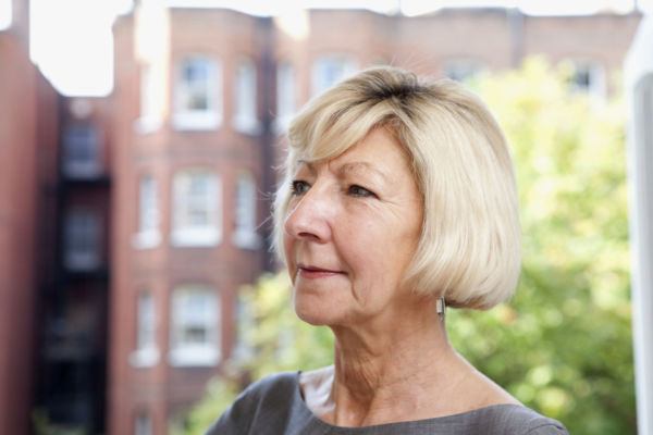 Baroness Patience Wheatcroft in her home, Victoria, London, UK - October 2012